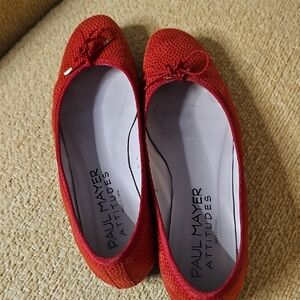 Ballet slipper shoes Paul Mayer "Attitudes" red 9B
